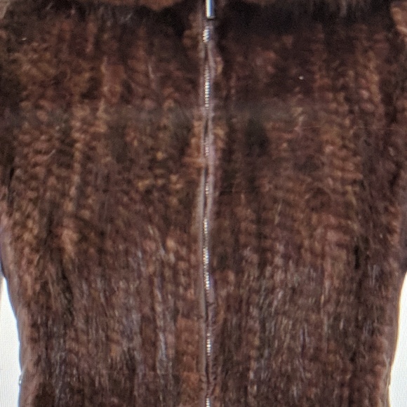MINK MAXMARA fur VEST with hood - Picture 2 of 7
